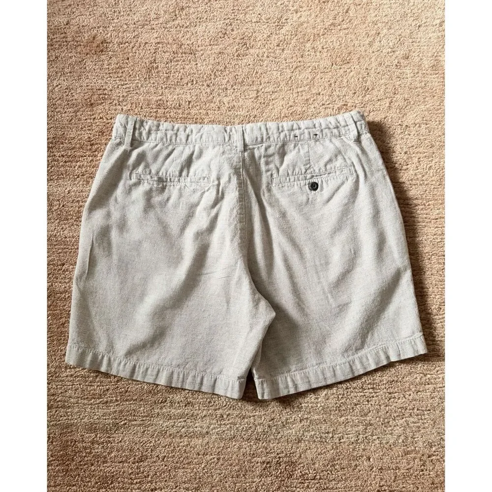 Banana Republic Linen Blend Shorts Beige Size 34 Casual Summer